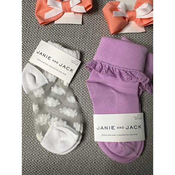 Janie and Jack Girls Accessories bundle Set 5‎ pieces - Picture 2 of 3